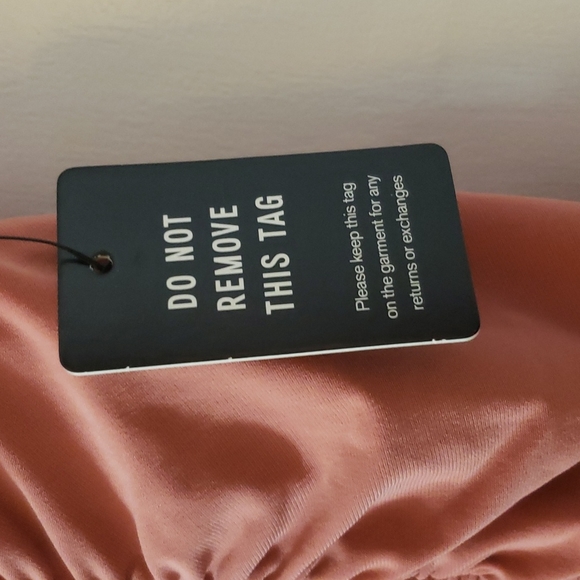 Draped mock neck midi sheath dress - Picture 3 of 3